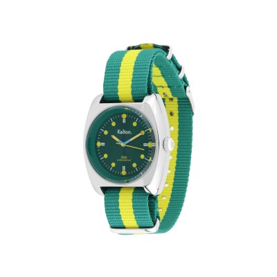 Montre Kelton RC 2 Nato vert-jaune
