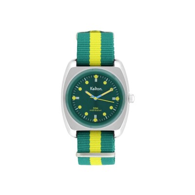 Montre Kelton RC 2 Nato vert-jaune