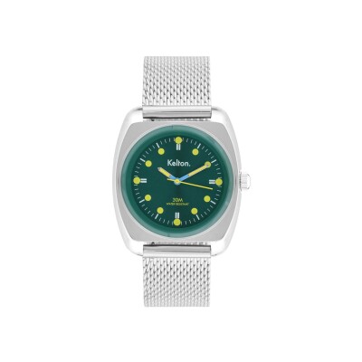 Montre Kelton RC 2 Nato vert-jaune Mesh