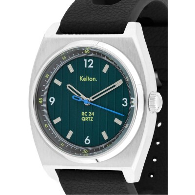 Montre Kelton RC24 Quartz verte – bracelet noir tropic racing