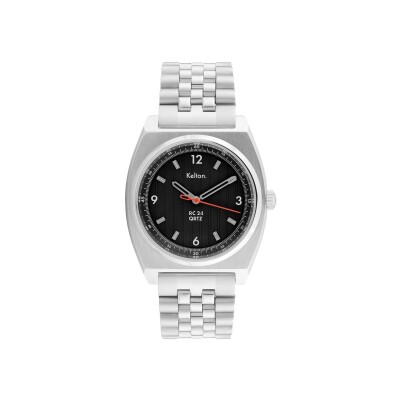Montre Kelton RC24 Quartz noire – bracelet Jubilee