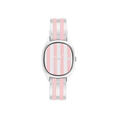Montre Kelton Colorama rayée Peau