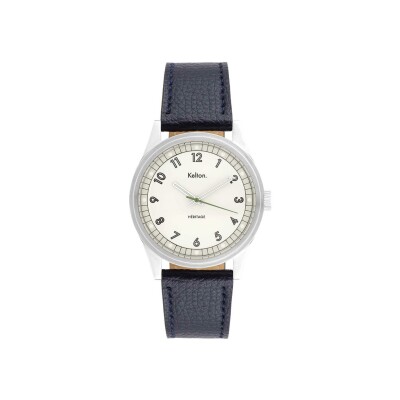 Montre Kelton Héritage Blanche Epsom navy