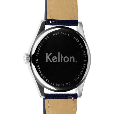 Montre Kelton Héritage Blanche Epsom navy