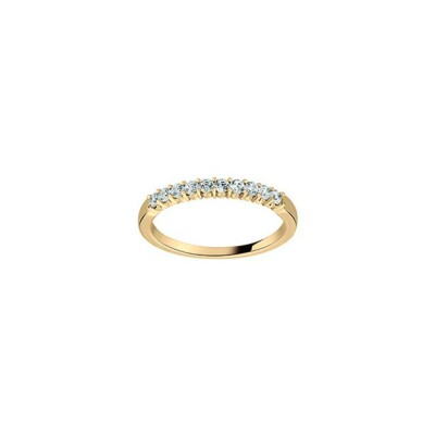 Alliance en or jaune et diamant