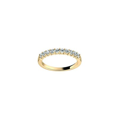Alliance en or jaune et diamant