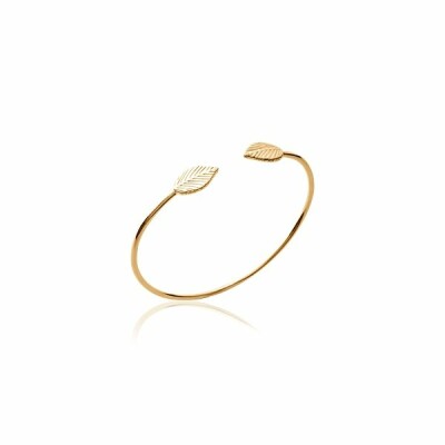 Bracelet jonc en plaqué or