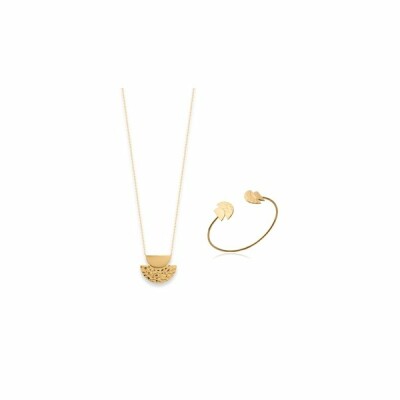 Bracelet jonc en plaqué or