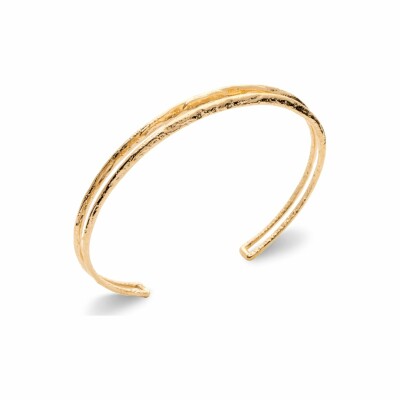 Bracelet jonc en plaqué or, 58cm