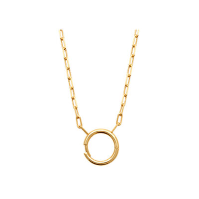 Collier en plaqué or, 45cm