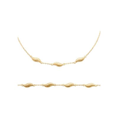 Bracelet en plaqué or, 18 cm