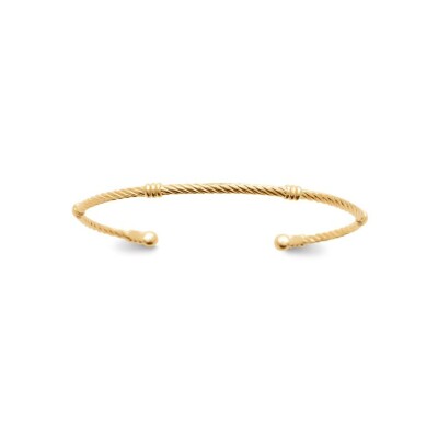 Bracelet jonc en plaqué or