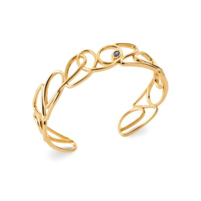 Bracelet jonc en plaqué or