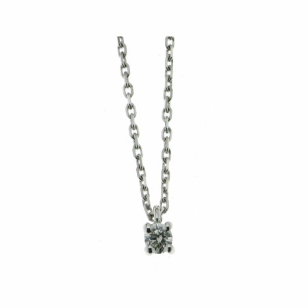 Pendentif en or blanc et diamants de 0.120ct