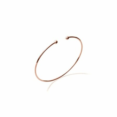 Bracelet jonc en plaqué or rose