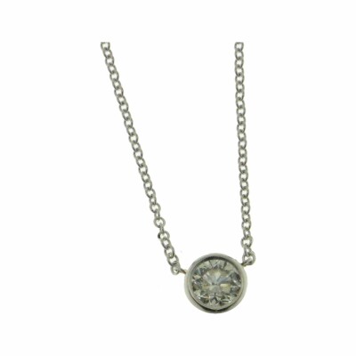 Collier en or blanc et diamants de 0.40ct