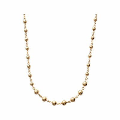 Collier en plaqué or, 45cm