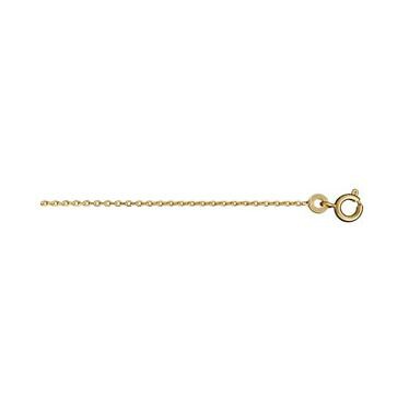 Chaîne forçat 1.2mm en plaqué or, 45cm