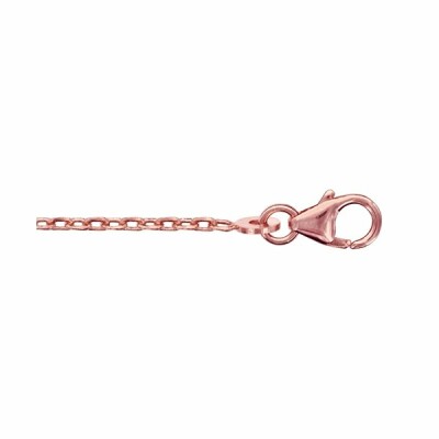 Chaîne forçat 1.6mm 50cm plaqué or rose