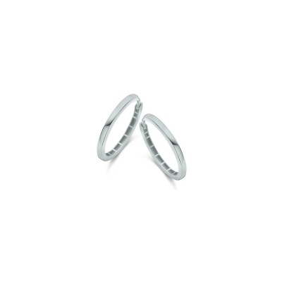 Créoles Veron Roques en or blanc