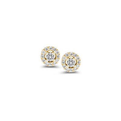 Puces d'oreilles One More Salina en or jaune et diamants