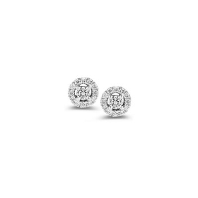 Puces d'oreilles One More Salina en or blanc et diamants