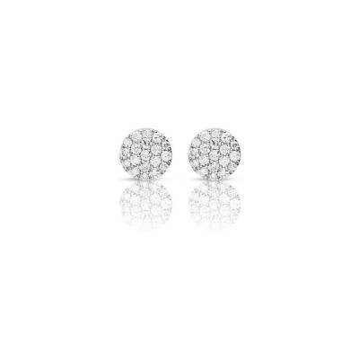 Puces d'oreilles One More Eolo en or blanc et diamants