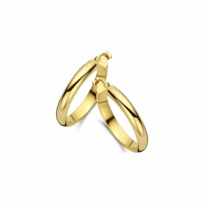 Boucles d'oreilles créoles en or jaune