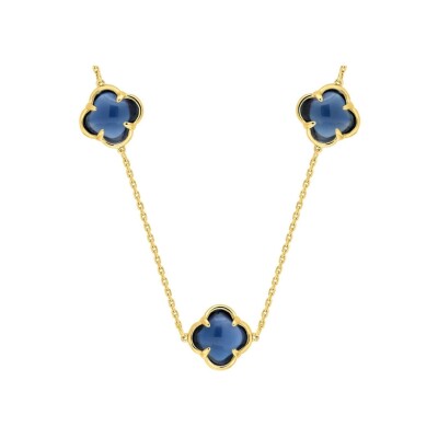 Collier Morganne Bello Songe en or jaune et topaze Bleu London