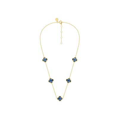 Collier Morganne Bello Songe en or jaune et topaze Bleu London