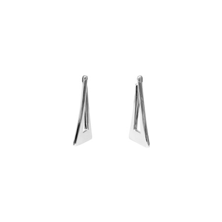 Boucles d'oreilles Isabelle Barrier en or blanc