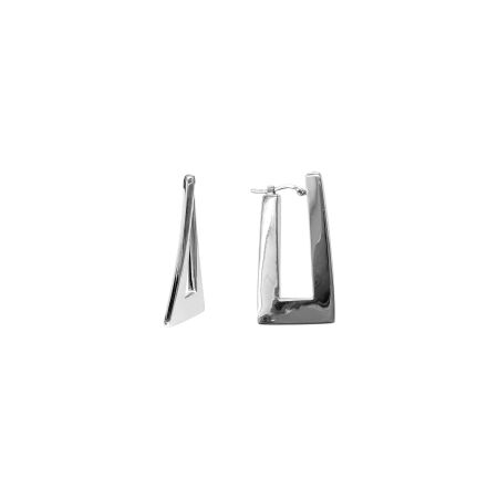 Boucles d'oreilles Isabelle Barrier en or blanc