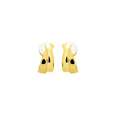 Boucles d'oreilles créoles en or jaune