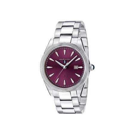 Montre Mauboussin De midi à minuit, acier, cadran violet