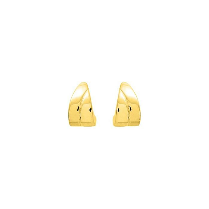 Boucles d'oreilles créoles en or jaune