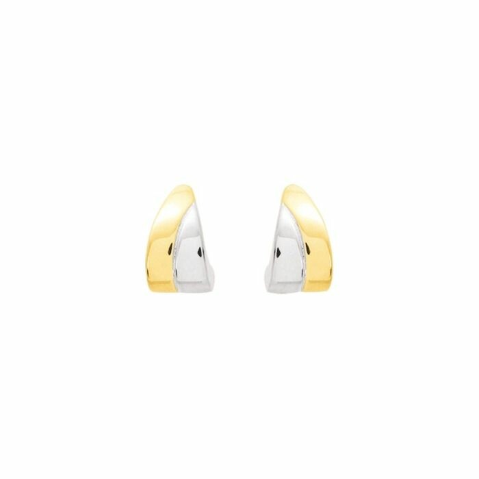 Boucles d'oreilles électroformée en or blanc