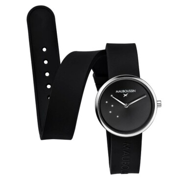 Montre Mauboussin l'Heure Vraie  ronde noire