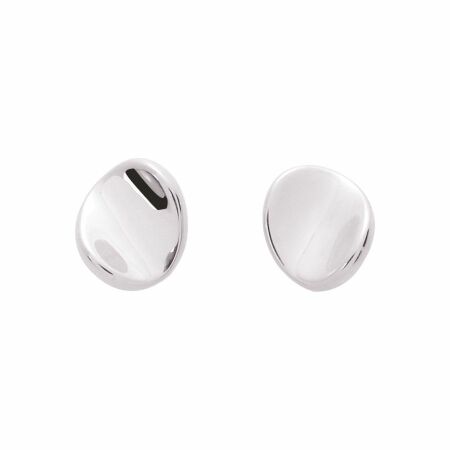 Boucles d'oreilles électroformée en or blanc