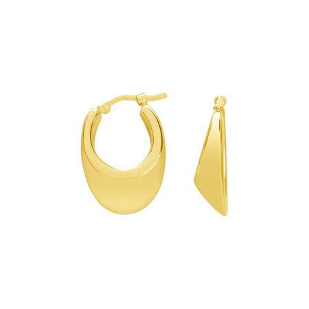 Boucles d'oreilles créoles en or jaune