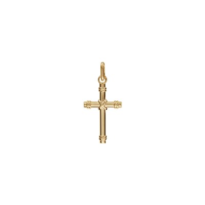 Pendentif petite croix 20 x 12mm  en plaqué or
