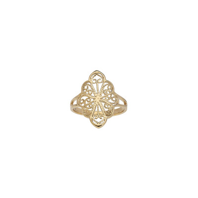 Bague filigrane en plaqué or