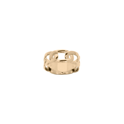 Bague mailles entrelacées en plaqué or