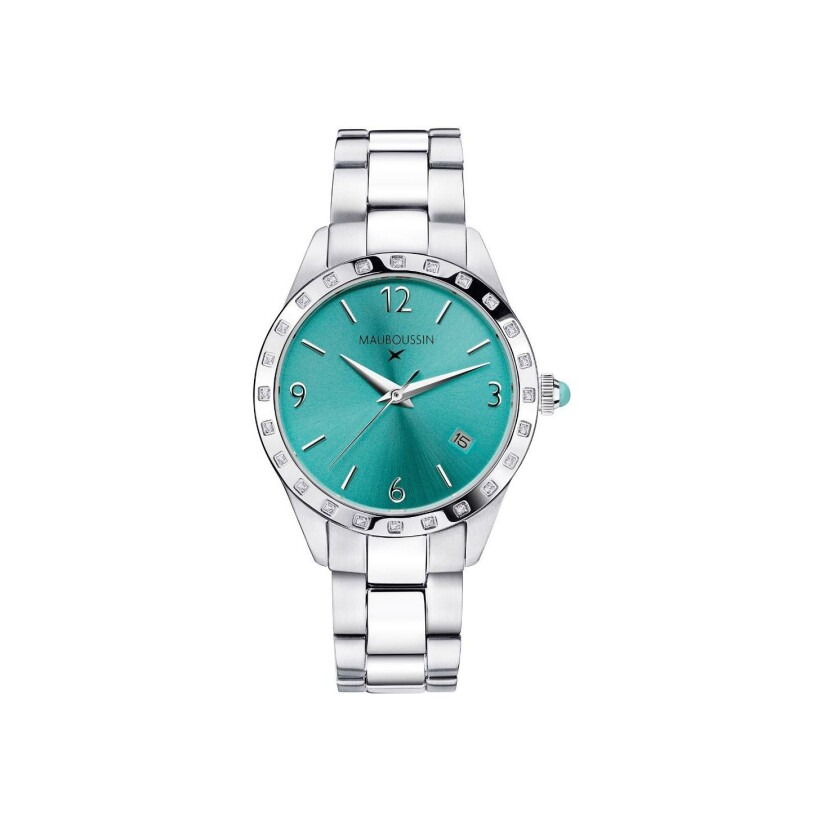 Montre Mauboussin Il est Grand Temps, turquoise