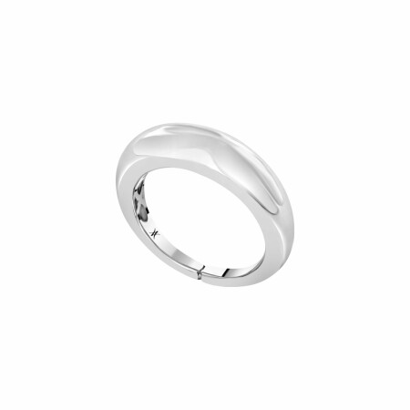 Bague jonc en or blanc