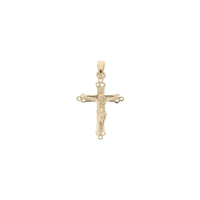 Pendentif croix Christ 20 x 14 mm en plaqué or