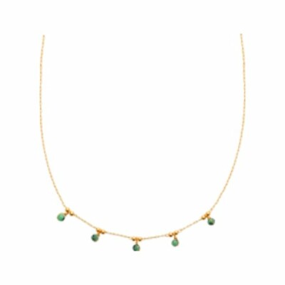 Collier en plaqué or et rubis zoisite, taille 45