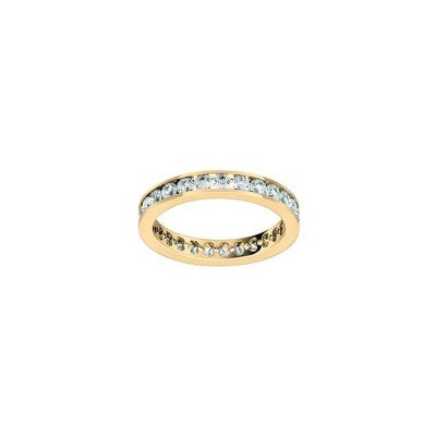 Alliance en or jaune et diamant