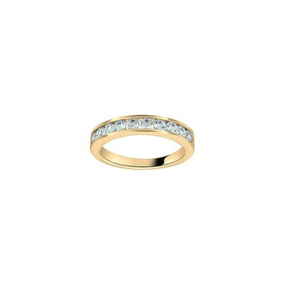 Alliance en or jaune et diamant