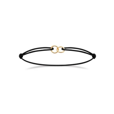 Bracelet cordon en plaqué or