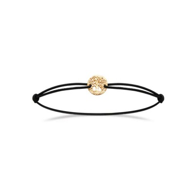 Bracelet cordon en plaqué or
